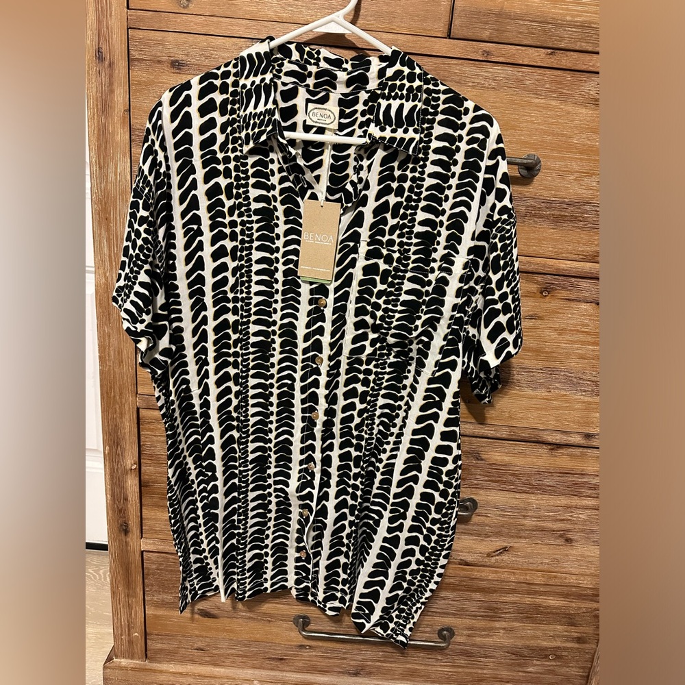 NWT Benoa Swim Aloha Shirt Dress Hebrew Cone 2024 10th B-Day Exclusive